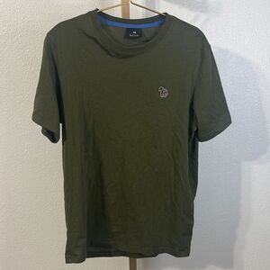PS Paul Smith Zebra Logo Tee Olive Green Size Small